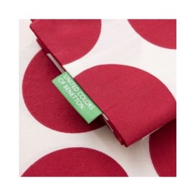 Set di Lenzuola Benetton Rosso 3 Pezzi