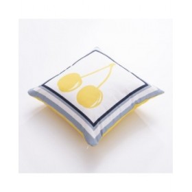 Cuscino Benetton Giallo Bianco Ciliegie 40 x 40 cm Quadrato