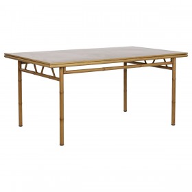 Tavolo con 4 sedie Home ESPRIT Alluminio 160 x 90 x 75 cm (5 Pezzi)