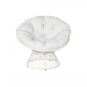 Poltrona da giardino Home ESPRIT Beige Metallo rattan sintetico 95 x 86,5 x 90 cm