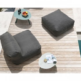 Poltrona da giardino Home ESPRIT Grigio 90 x 87 x 65 cm