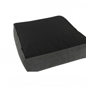 Puff Home ESPRIT Grigio 87 x 87 x 32 cm