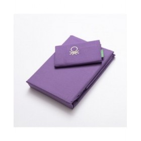 Set di copripiumino Benetton Rainbow Verde Viola 63 x 63 cm 2 Pezzi