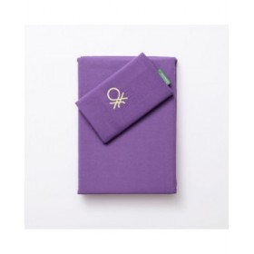 Set di copripiumino Benetton Rainbow Verde Viola 63 x 63 cm 2 Pezzi