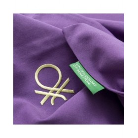 Set di copripiumino Benetton Rainbow Verde Viola 63 x 63 cm 2 Pezzi