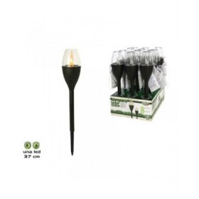 Lampada ad energia solare Gerimport Eaton Nero 37 cm