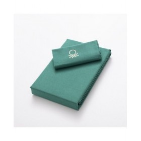 Set di copripiumino Benetton TEVERE Giallo Azzurro 150 x 220 cm 2 Pezzi