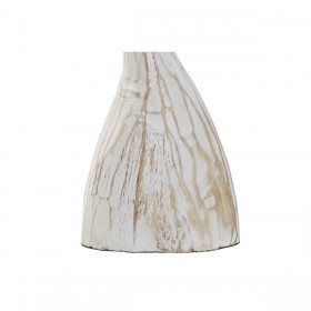 Statua Decorativa Home ESPRIT Bianco Naturale Mediterraneo Decapaggio 25 x 6 x 33 cm (2 Unità)
