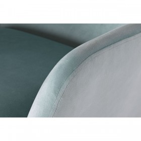 Sedia a Dondolo Home ESPRIT Nero Blu cielo Poliestere Metallo 68 x 90 x 92 cm
