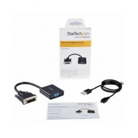 Adattatore DVI-D con VGA Startech DVI2VGAE             0,19 m Nero