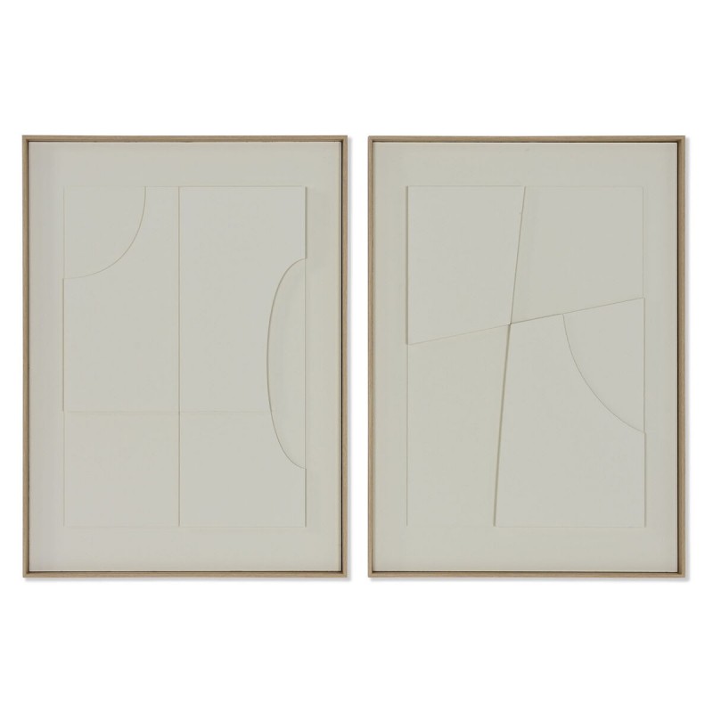 Quadro Home ESPRIT Astratto Scandinavo 55 x 4 x 75 cm (2 Unità)
