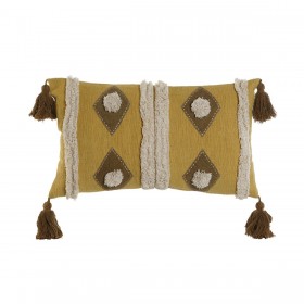 Cuscino Home ESPRIT Marrone Beige Senape 50 x 15 x 30 cm