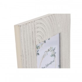 Cornice Portafoto Home ESPRIT Bianco Cristallo Legno MDF Indiano 26,5 x 1,5 x 32 cm
