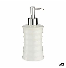 Vaso Home ESPRIT Bianco Naturale Legno di mango Coloniale 15 x 15 x 22,5 cm