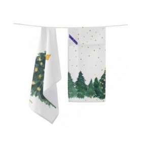 Panno da Cucina HappyFriday XMAS Multicolore 70 x 50 cm 15 x 1 x 38 cm (2 Pezzi)