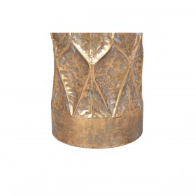 Vaso Home ESPRIT Dorato Metallo 18 x 18 x 97 cm