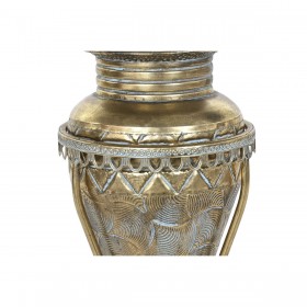 Vaso Home ESPRIT Dorato Metallo 24 x 24 x 57 cm