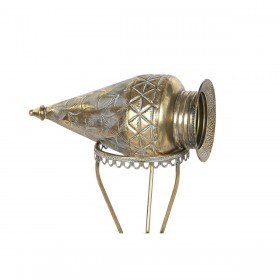 Vaso Home ESPRIT Dorato Metallo 24 x 24 x 57 cm