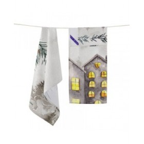 Panno da Cucina HappyFriday XMAS Multicolore 70 x 50 cm 15 x 1 x 38 cm (2 Pezzi)