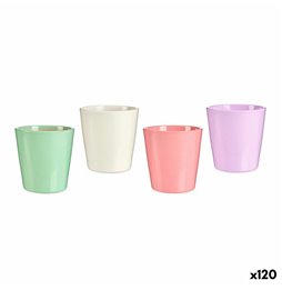 Vaso Home ESPRIT Nero Rosso Resina Orientale 22 x 22 x 25 cm
