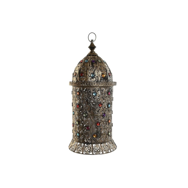 Lampada da tavolo Home ESPRIT Multicolore Dorato Metallo 50 W 220 V 25 x 25 x 55 cm (2 Unità)