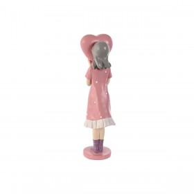 Statua Decorativa Home ESPRIT Rosa Malva chica 10 x 8,5 x 31 cm