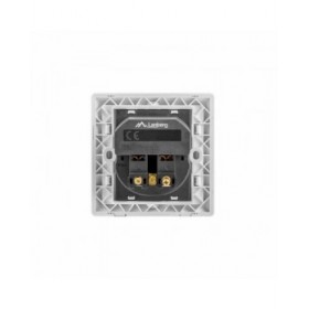 Spina di Alimentazione Lanberg AC-WS01-USB2-F