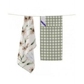 Panno da Cucina HappyFriday Tinny Bloom Multicolore 70 x 50 cm (2 Unità)