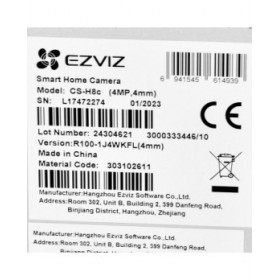 Videocamera di Sorveglianza Ezviz CS-H8C-R100-1J4WKFL 4MM