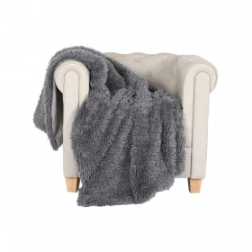 Coperta Home ESPRIT Grigio 130 x 170 cm
