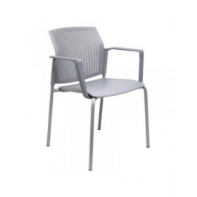 Sedia per Reception Sege Piqueras y Crespo 4349PTGI40 Grigio