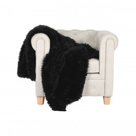 Coperta Home ESPRIT Nero 130 x 170 cm