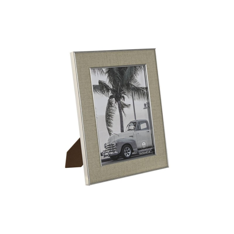 Cornice Portafoto Home ESPRIT Argentato Cristallo polistirene Romantico 20,5 x 1,5 x 25,5 cm