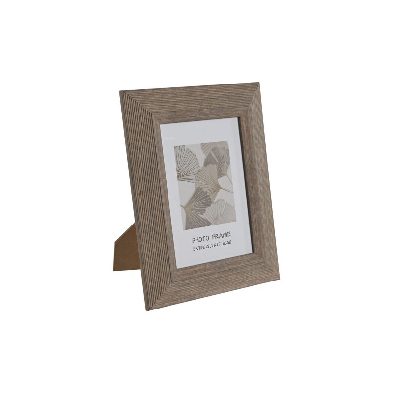 Cornice Portafoto Home ESPRIT Naturale Cristallo polistirene 19 x 1,8 x 24 cm