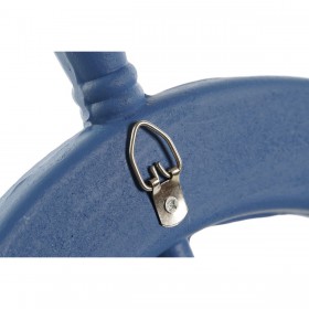 Decorazione da Parete Home ESPRIT Blu Marino Timone Mediterraneo 40,5 x 3 x 40,5 cm