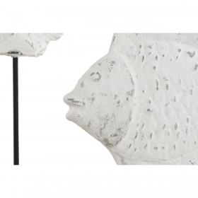 Statua Decorativa Home ESPRIT Bianco Naturale Spirali Mediterraneo 51 x 7,5 x 36 cm