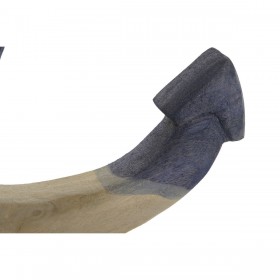 Statua Decorativa Home ESPRIT Azzurro Bianco Grigio Ancora Mediterraneo 37,5 x 7,5 x 52 cm