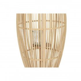 Portacandele Home ESPRIT Naturale Marrone Chiaro Bambù 35 x 35 x 85 cm