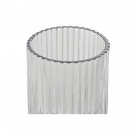 Vasi Home ESPRIT Marrone Cristallo Acacia 7,5 x 7,5 x 11,5 cm