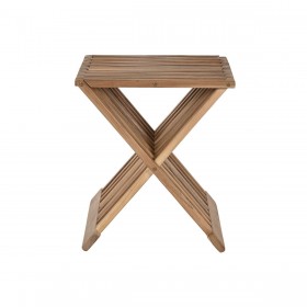 Tavolo aggiuntivo Home ESPRIT Naturale Teca 40 x 35 x 45 cm