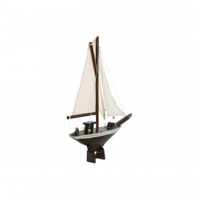 Statua Decorativa Home ESPRIT Bianco Marrone Mediterraneo 55 x 8 x 70 cm (3 Pezzi)