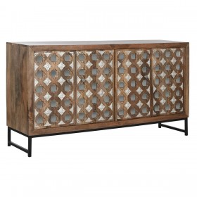 Credenza Home ESPRIT Marrone Nero Argentato 150 x 38 x 80 cm