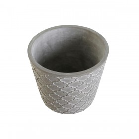 Vaso DKD Home Decor Grigio Cemento 17 x 17 x 14,5 cm (3 Unità)