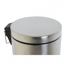 Cestino a pedale DKD Home Decor Argentato 5 L
