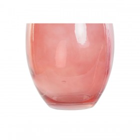 Vaso DKD Home Decor Nero Rosso Blu Marino Vetro Temperato 14 x 14 x 30 cm (3 Unità)