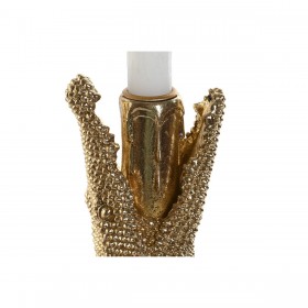 Statua Decorativa Home ESPRIT Dorato Coccodrillo 26,5 x 18 x 23,5 cm