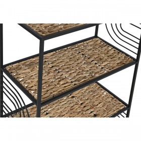 Scaffale Home ESPRIT Nero Metallo Fibra 50 x 25 x 88 cm