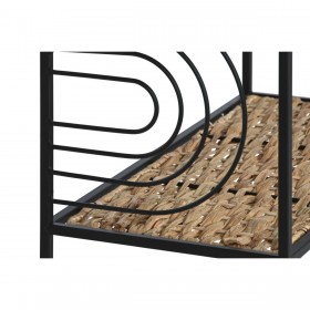 Scaffale Home ESPRIT Nero Metallo Fibra 50 x 25 x 88 cm