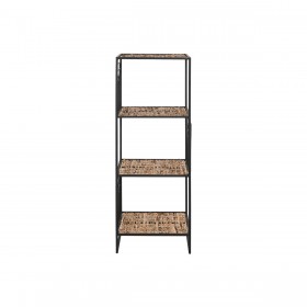 Scaffale Home ESPRIT Nero Metallo Fibra 35 x 35 x 98 cm