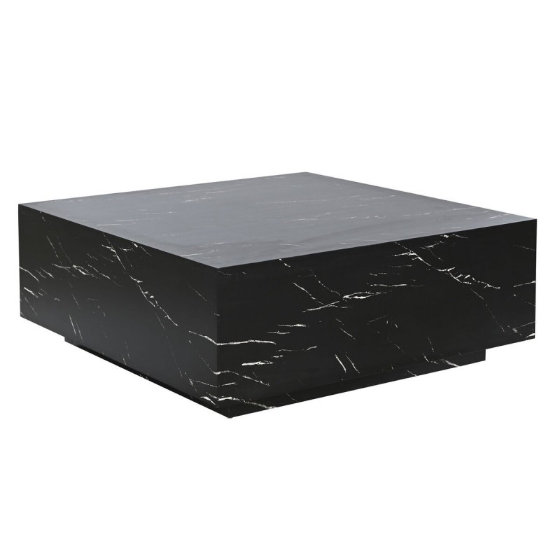 Tavolino da Caffè Home ESPRIT Nero Legno MDF 90 x 90 x 35 cm